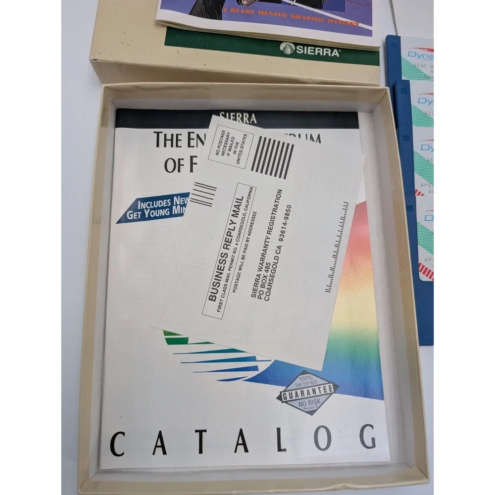 Rise of the Dragon‎ Amiga Version 10 Floppy Sierra Dynamix Adventure Game